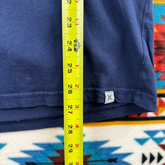 Hurley Graphic T-Shirt Established 1999‎ Logo Tee Casual Blue Mens Size - Picture 4 of 6